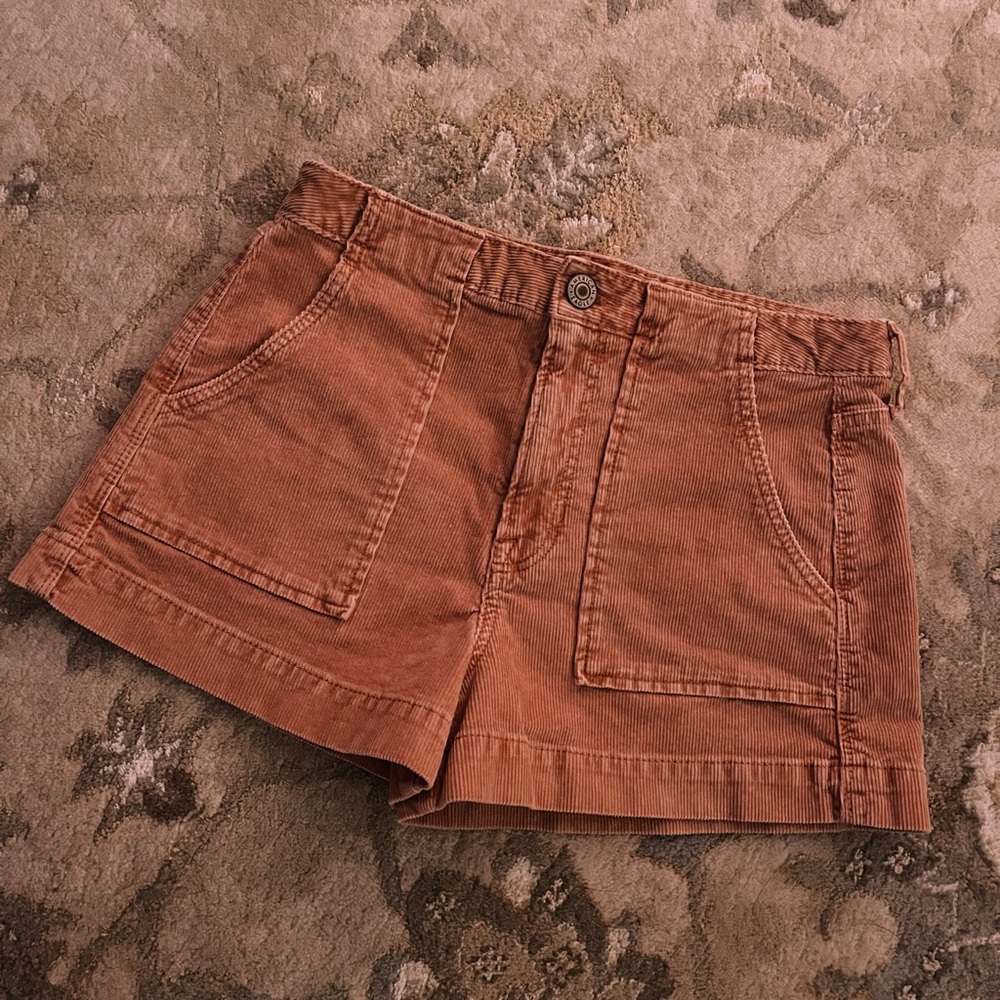 Pink Corduroy Shorts